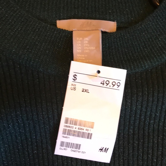 Green sparkle sweater dress - Picture 2 of 3